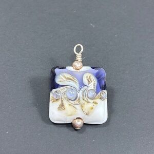 Artisan Blue and Cream Pendant
